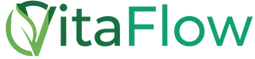 VitaFlow logo on a green background